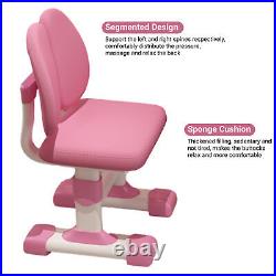 2Pcs/Set Multi Bookstand Widened Desktop Desk Chair Set Adjustable Height Pink