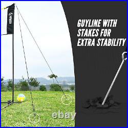 5.1-7.4ft Volleyball Badminton Pickleball Net Set Adjustable Height for Backyard