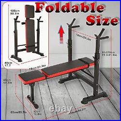 5 in 1 Adjustable Olympic Weight Bench Set with Leg Developer Preacher 600lbs