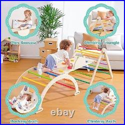 5 in 1 Pikler Triangle Set, Adjustable Height Climbing Toys for Toddlers 1 new