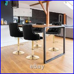 Adjustable Barstools, Set of 2, Counter Height Swivel, Kitchen Counter Barstools