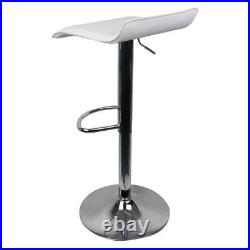 Bar Stools Set of 4 PU Leather Adjustable Swivel Counter Height Dining Chair