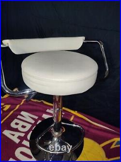 Bar stools set of 3 Plus 1 White Adjustable Height Stool