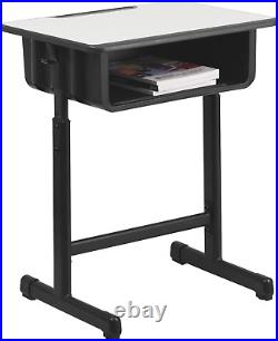 Billie Open Front Student Desk for Classrooms or Remote Learning, Height Adjusta