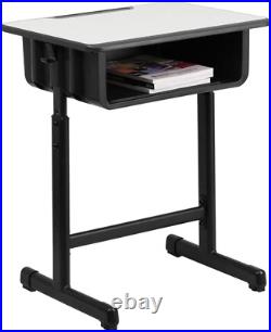Billie Open Front Student Desk for Classrooms or Remote Learning, Height Adjusta