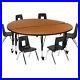 Flash Furniture Emmy 60 Round Mobile Activity Table Set Height Adjustable