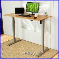 FlexiSpot 48x24Whole-Piece Bamboo Desktop Electric Height Adjustable Desk