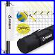 Portable Professional Outdoor Volleyball Net Set with Adjustable Height Poles Ball