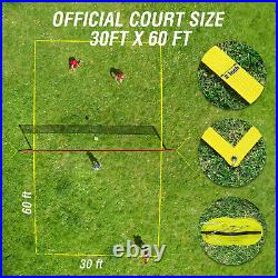 Premium Professional Beach Backyard Volleyball Net Set Adjustable Height Poles