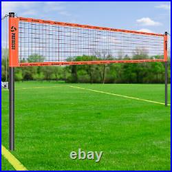 Premium Professional Beach Backyard Volleyball Net Set Adjustable Height Poles