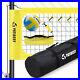 Premium Professional Outdoor Volleyball Net Set with Adjustable Height Poles US