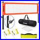 Professional Volleyball Net Set Adjustable Height Portable with Aluminum Poles