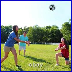 Professional Volleyball Net Set Adjustable Height Portable with Poles Ball Pump
