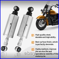 Rear Shocks Set Adjustable Height For Harley Heritage Softail Bad Boy FatBoy FLS