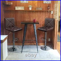 Set of 2 / 4 Bar Stools Adjustable Height Dining Swivel Pub Counter Chair