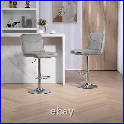 Set of 2 Swivel Bar Stools Adjustable Height Bar Chair Dining Chair US