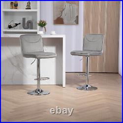 Set of 2 Swivel Bar Stools Adjustable Height Bar Chair Dining Chair US