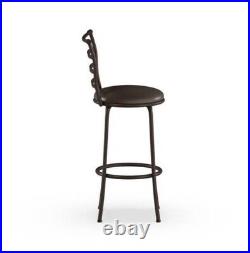 Set of 3 Swivel Bar Stools Adjustable Height Kitchen Tall Chairs Counter Height