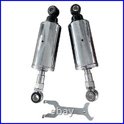 Silver Rear Shock Absorbers Set For Harley Softail 1989-1999 Adjustable Height