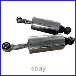 Silver Rear Shock Absorbers Set For Harley Softail 1989-1999 Adjustable Height