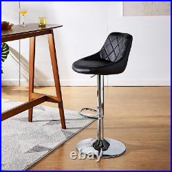 Swivel Adjustable Counter Height Bar Stools Set of 1 PU Leather Bar Counter Stoo