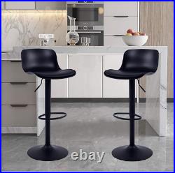 YOUNIKE Modern Design Bar Stools Set of 2, with Adjustable Height and 360°Swivel